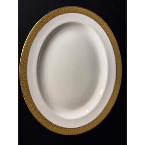 Royal Crown Derby St George 15" Oval Platter bone china england A1273